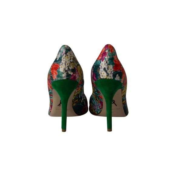 Pre Loved Paul Andrew Vintage Women floral print Heels - Picture 4 of 8